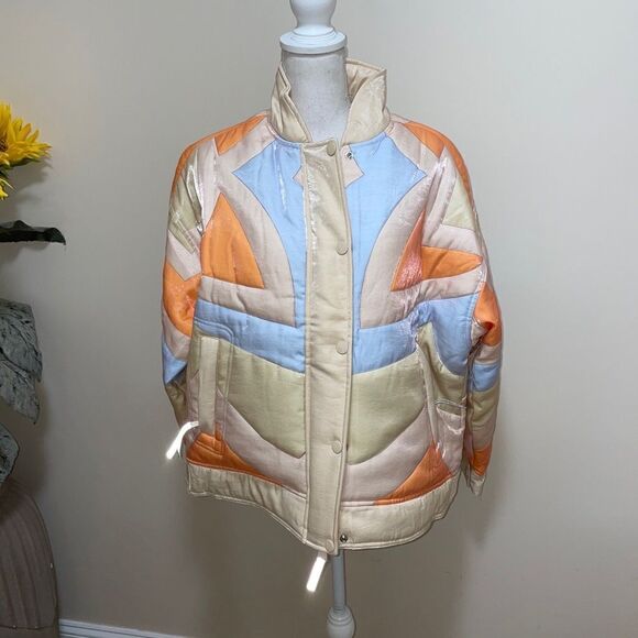 Free People shine on puffer jacket ski size S New - Picture 7 of 12